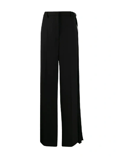Shop Prada Pleated Detail Tailored Trousers In Black