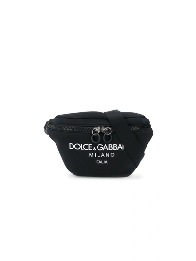 Shop Dolce & Gabbana Logo Belt Bag In Black