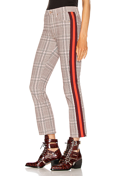 mother plaid jeans