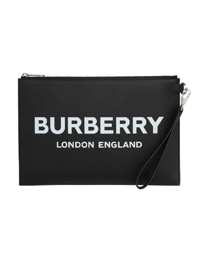 Shop Burberry Clutch In Black