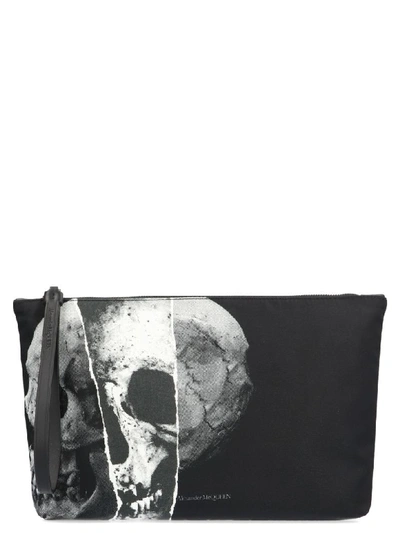 Shop Alexander Mcqueen 'skull' Bag In Black&white