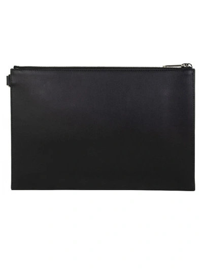 Shop Burberry Edin Logo Print Zip Pouch In Black