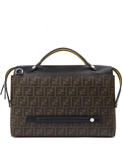 Shop Fendi Brown Logoed By The Way Satchel