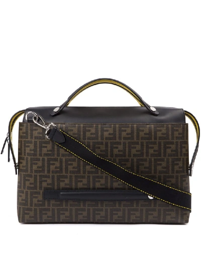 Shop Fendi Brown Logoed By The Way Satchel