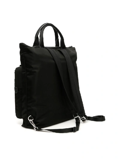 Shop Prada Nylon And Saffiano Tote Bag In Nero (black)