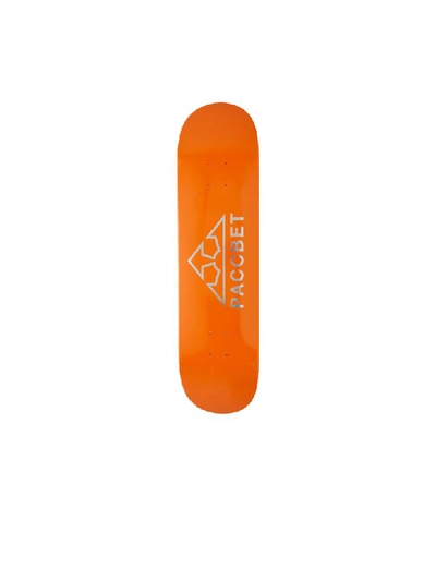 Shop Rassvet Logo Skateboard In Orange