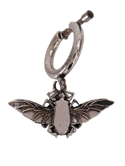 Shop Alexander Mcqueen Earring In Silver