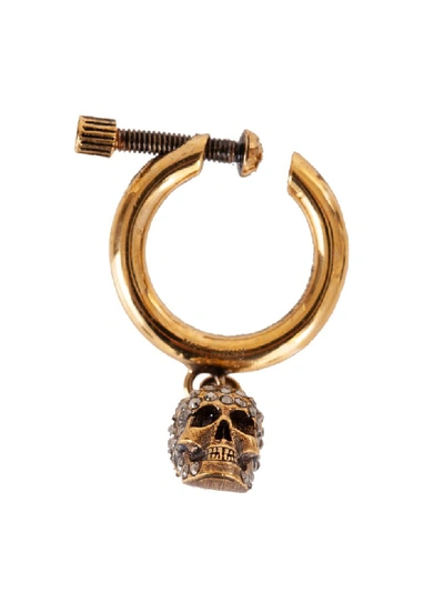 Shop Alexander Mcqueen Earrings In Gold