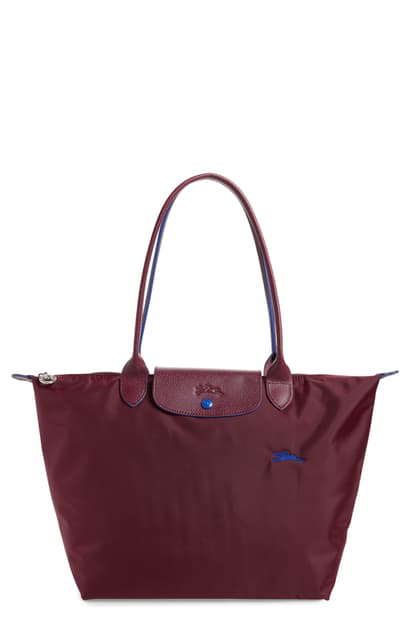 plum longchamp bag