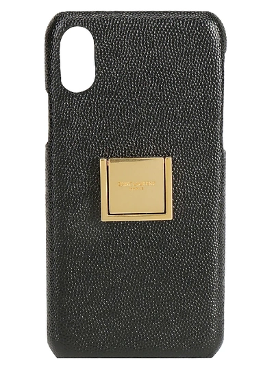 Shop Saint Laurent Iphone X Cover In Black