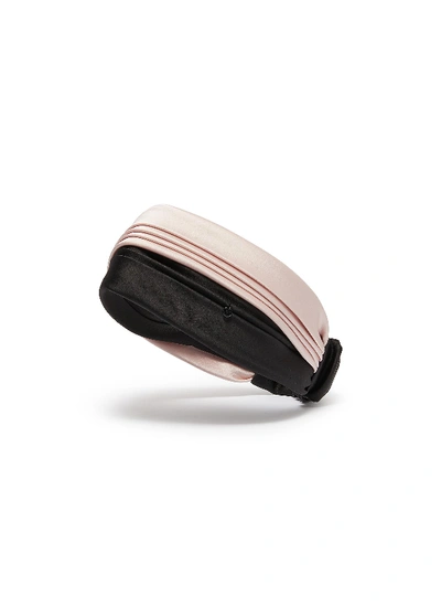 Shop Maison Michel 'linda' Colourblock Silk Satin Headband