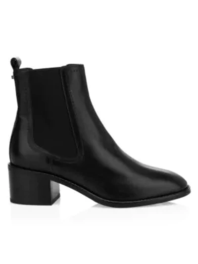 Shop Aquatalia Jemma Leather Chelsea Boots In Black