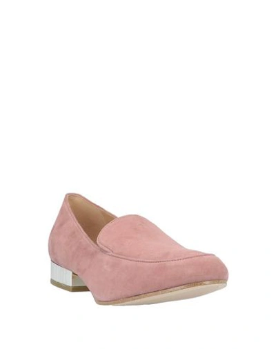 Shop Michael Michael Kors Loafers In Pastel Pink