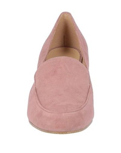 Shop Michael Michael Kors Loafers In Pastel Pink