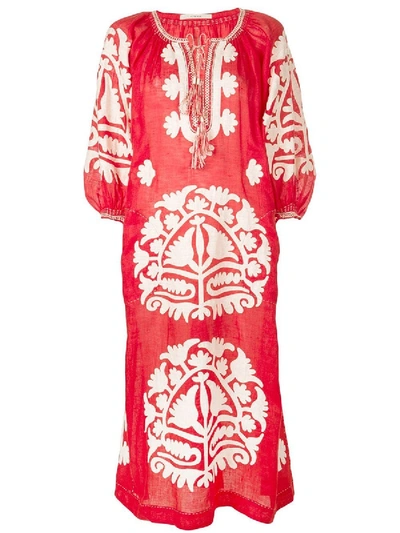 Shop Vita Kin Shalimar Midi Dress Red White