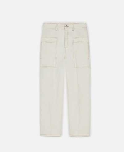 Shop Stella Mccartney White White Denim Jeans