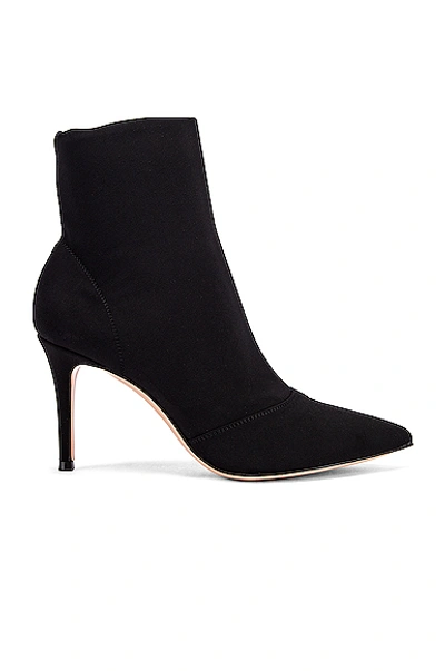 Shop Gianvito Rossi Stretch Ankle Booties In Black