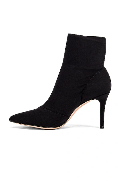 Shop Gianvito Rossi Stretch Ankle Booties In Black