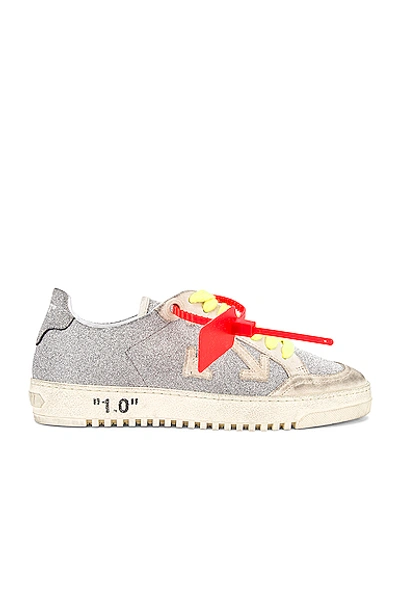 Shop Off-white Glitter Arrow 2.0 Sneaker In Silver & White