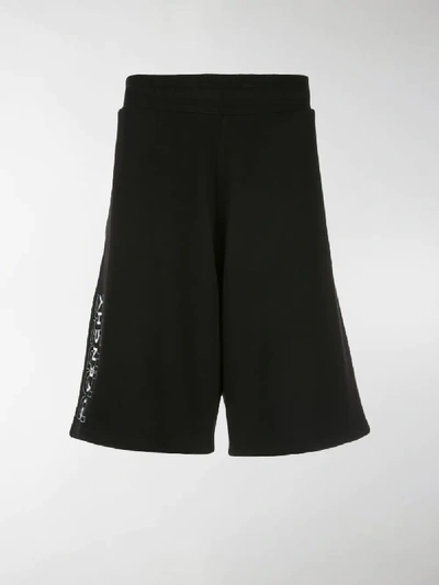 Shop Givenchy Digital Logo Track Shorts In Black