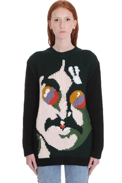 Shop Stella Mccartney John Lennon Knitwear In Green Wool
