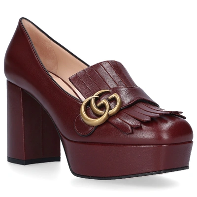 Shop Gucci Platform Pumps C9d00 In Red