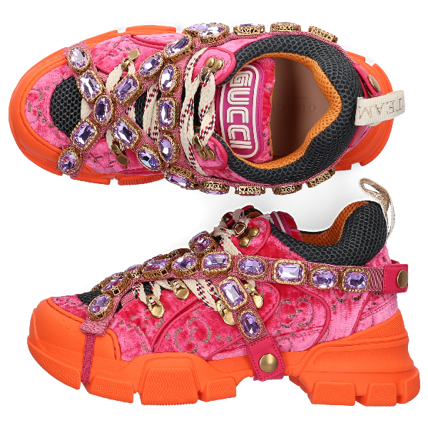 gucci flashtrek pink