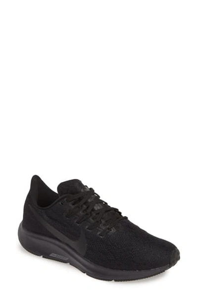 Shop Nike Air Zoom Pegasus 36 Running Shoe In Black/ Black