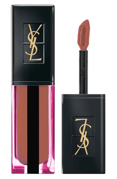 Shop Saint Laurent Vernis A Levres Water Stain Lip Stain In 610 Nude Underwater