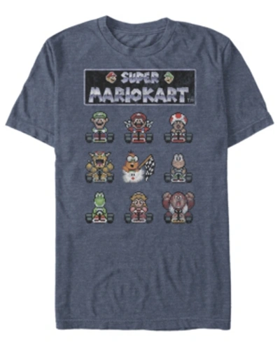 Shop Nintendo Men's Mario Kart Racers Ready Short Sleeve T-shirt In Nvy Htr