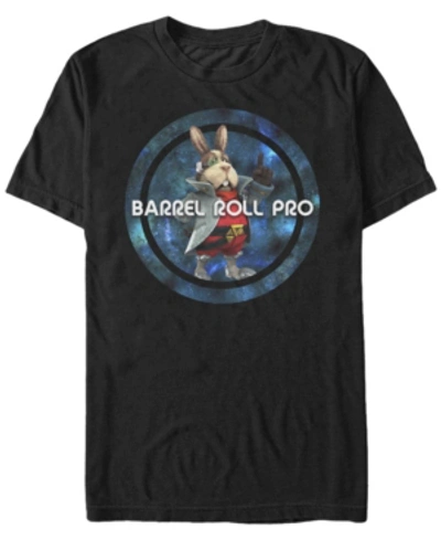 Shop Nintendo Men's Star Fox Barrel Role Pro Short Sleeve T-shirt In Black
