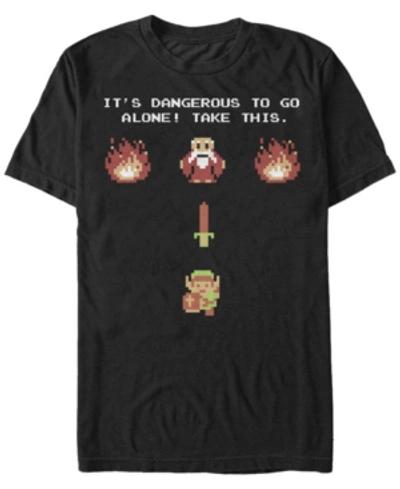 Shop Nintendo Men's Legend Of Zelda Classic Take This Short Sleeve T-shirt In Black
