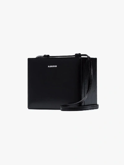 Shop Jil Sander Black Mini Case Box Bag