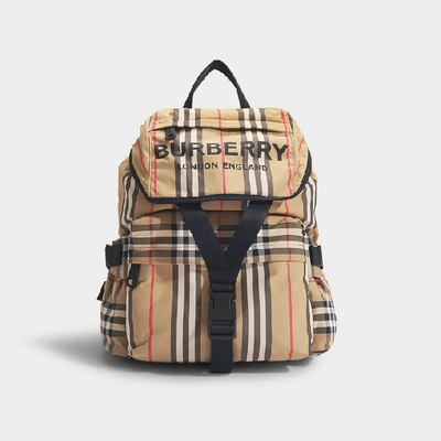 Shop Burberry Wilfin Backpack In Beige