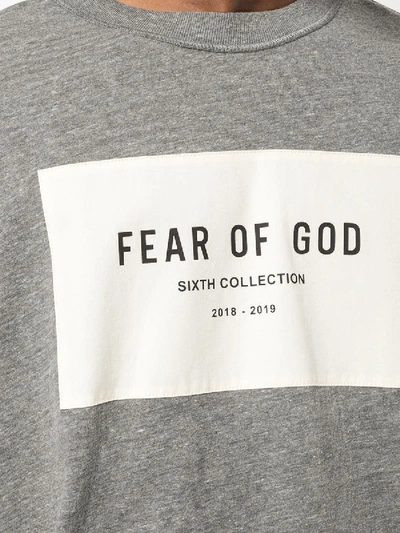 Shop Fear Of God 6th Collection T-shirt Grey
