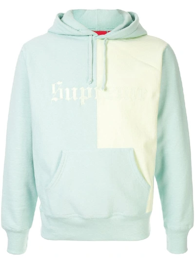supreme old english split hoodie