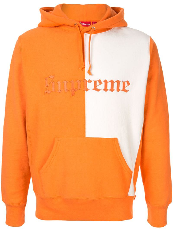 supreme split old english hoodie