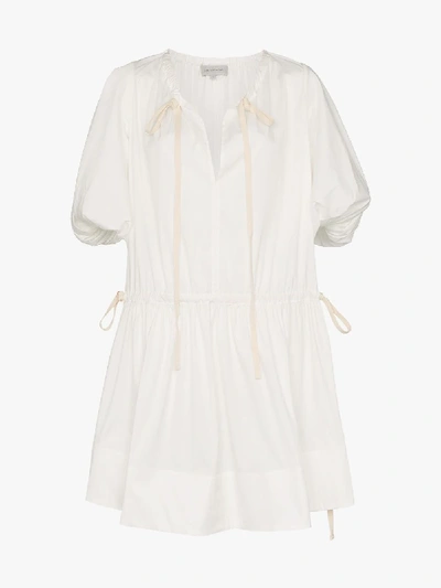 Shop Lee Mathews Elsie Tunic Mini Dress In White