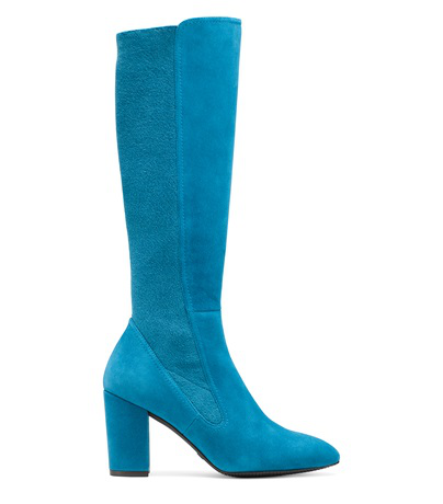 turquoise over the knee boots