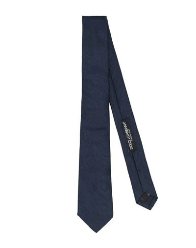 Shop Dolce & Gabbana Tie In Dark Blue