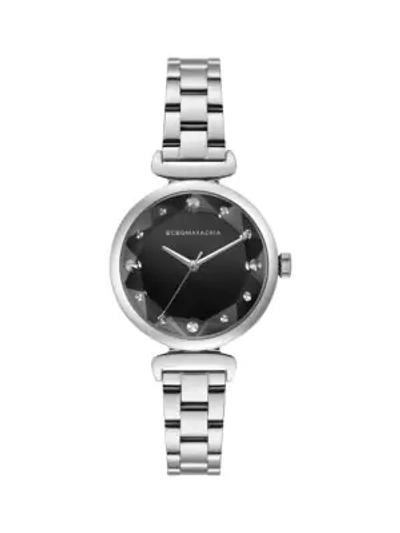 Shop Bcbgmaxazria Classic Stainless Steel Bracelet Watch In Grey