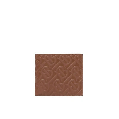 Shop Burberry Monogram Leather International Bifold Wallet