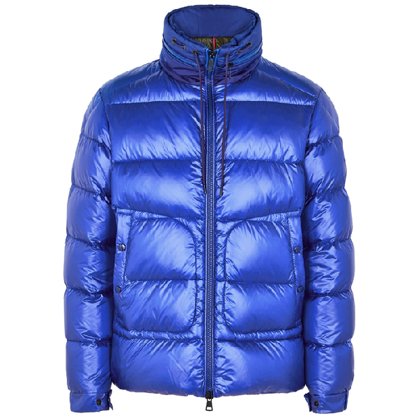 Moncler Badenne Blue Quilted Shell Jacket In Bright Blue | ModeSens