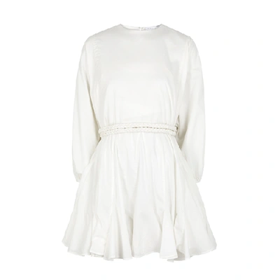 Shop Rhode Ella White Cotton Voile Mini Dress