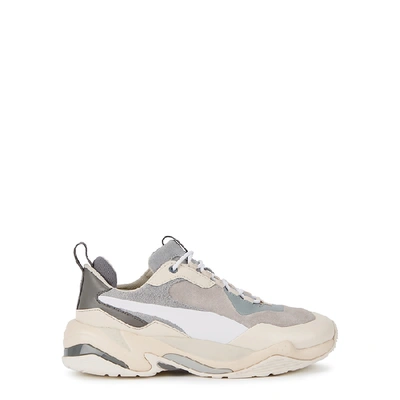 Shop Puma Thunder Grey Suede Sneakers In Light Grey
