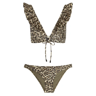 Shop Zimmermann Suraya Leopard-print Bikini
