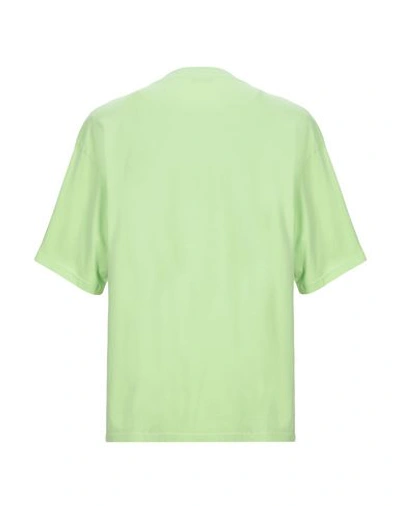 Shop Balenciaga T-shirts In Acid Green