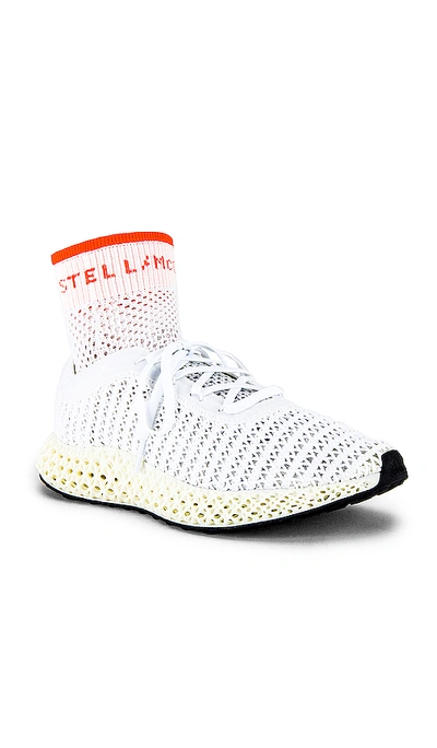 ADIDAS BY STELLA MCCARTNEY ALPHA EDGE 4D 运动鞋 – CORE WHITE  TRUE ORANGE & CORE BLACK