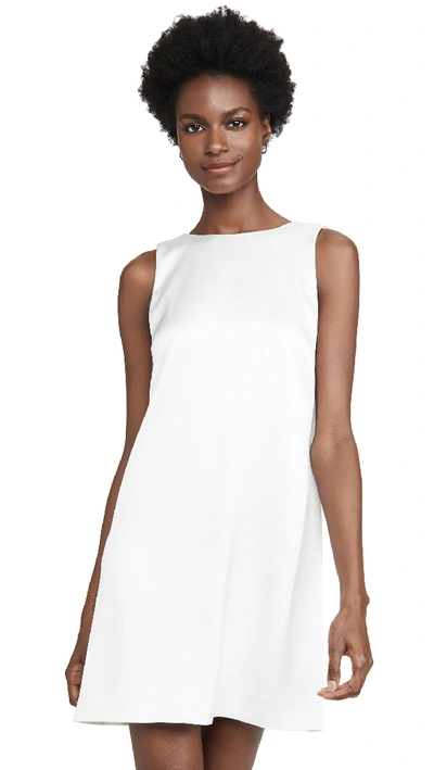 Shop Alice And Olivia Lita Cowl Back Shift Dress In Off White
