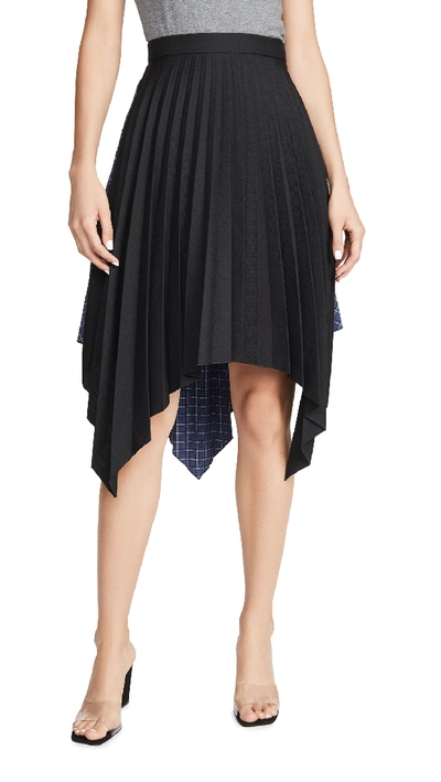 Shop Acne Studios Ilsie Bico Suiting Skirt In Black